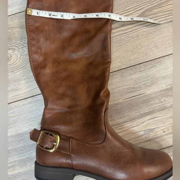 Just Fab over the knee brown boots size 8 - Picture 8 of 9